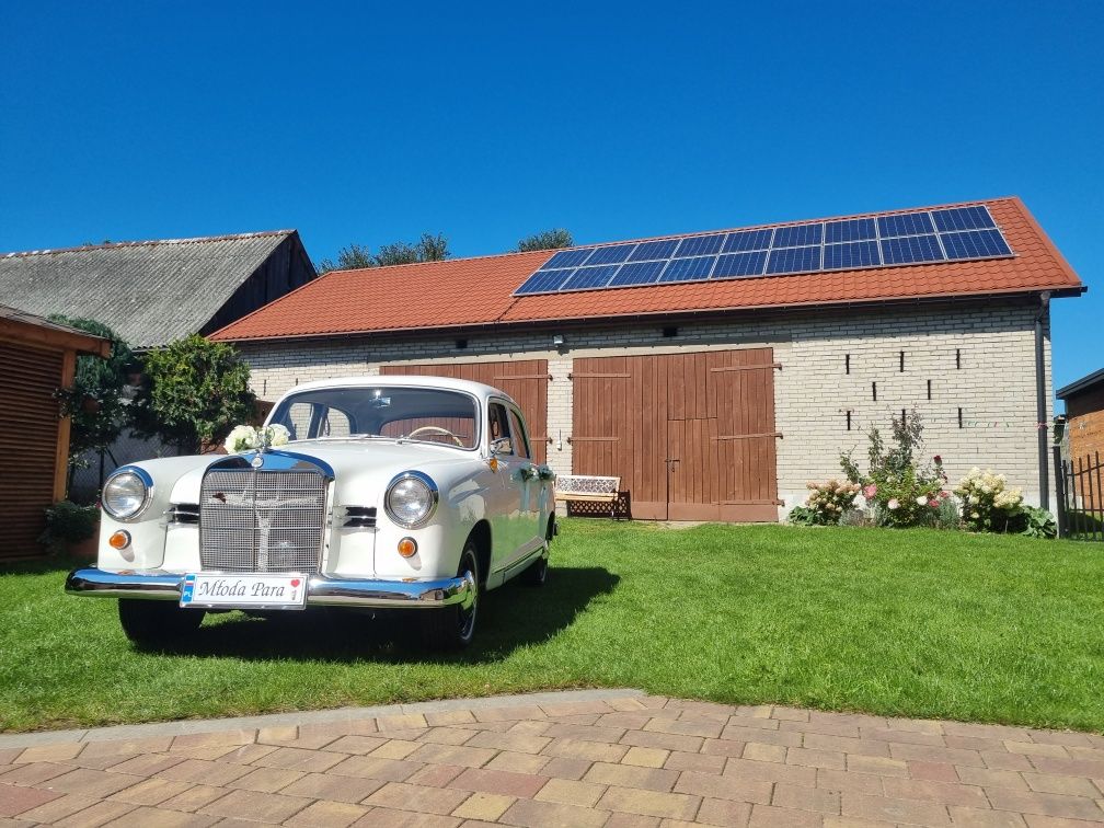 Klasykiem do  Ślubu Wesele Retro Zabytkowy Mercedes Auto Samochód Zawi