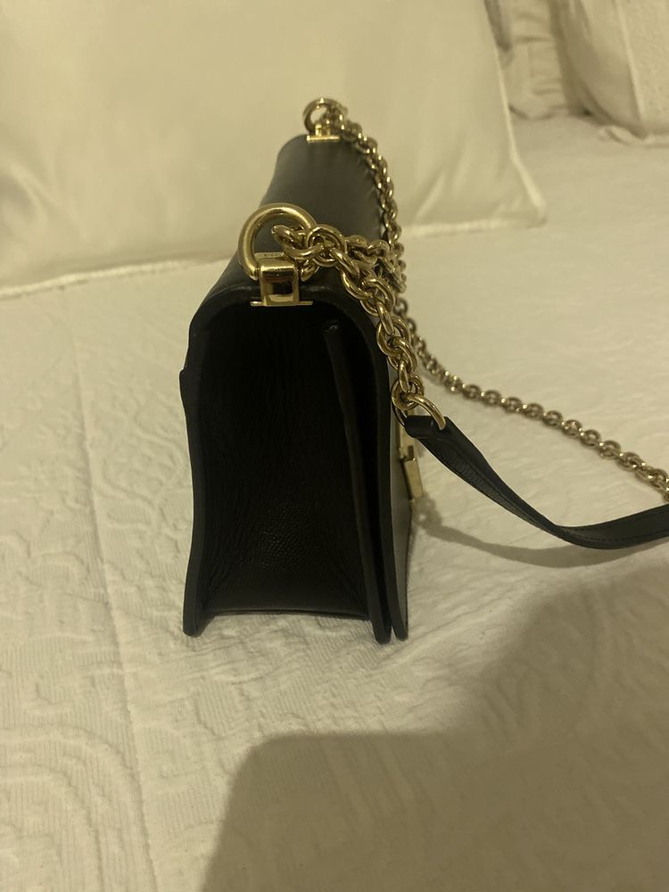 Mala ombro Furla Mini Mimi Crossbody, preta