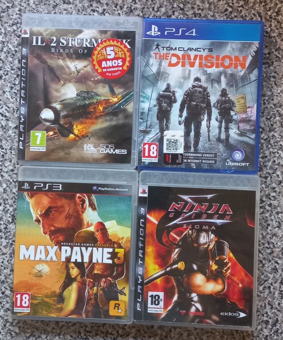 Conjunto de 4 jogos Playstation 3/4