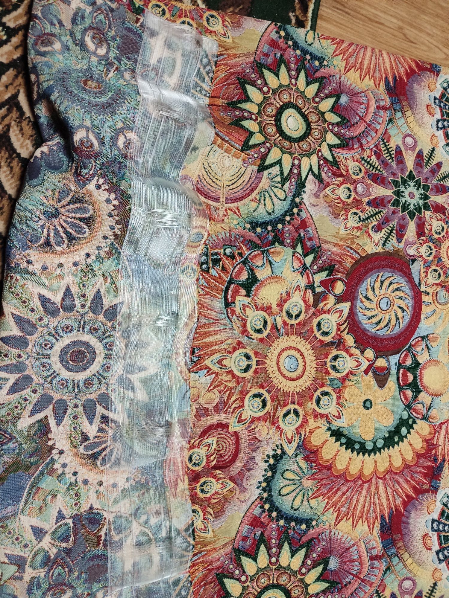 2 szt Śliczna zasłona mandala boho etno j nowa taśma 130x190
