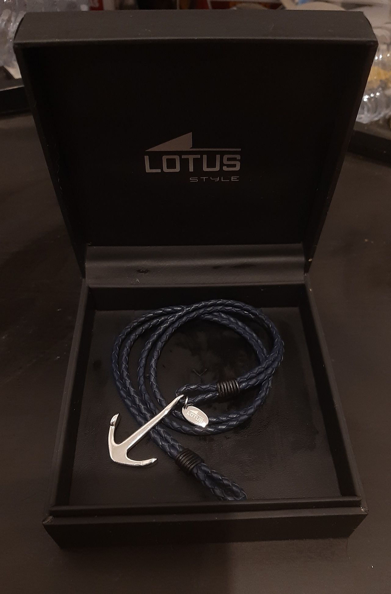 Pulseira Lotus âncora homem