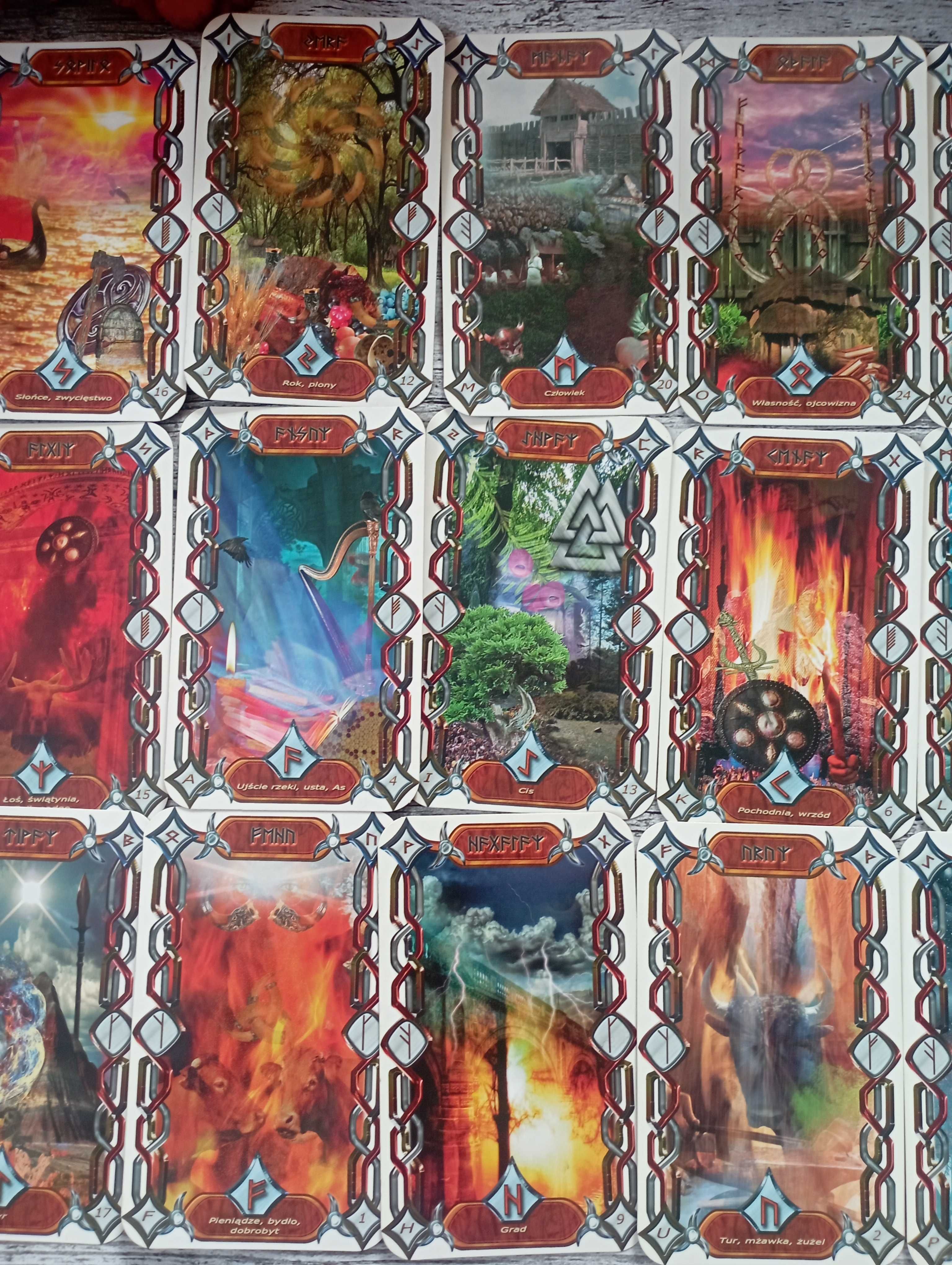 Karty runiczne Runiczna Dywinacja Dariusz Cecuda Tarot Runy Oracle