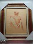 Quadro novo pintado a mão