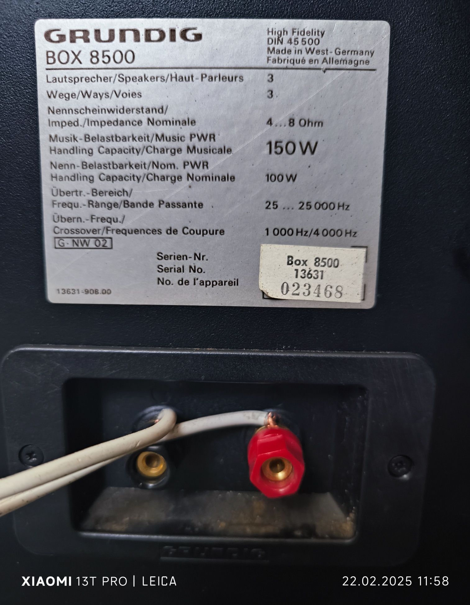 Kolumny głośnikowe Grundig box 8500