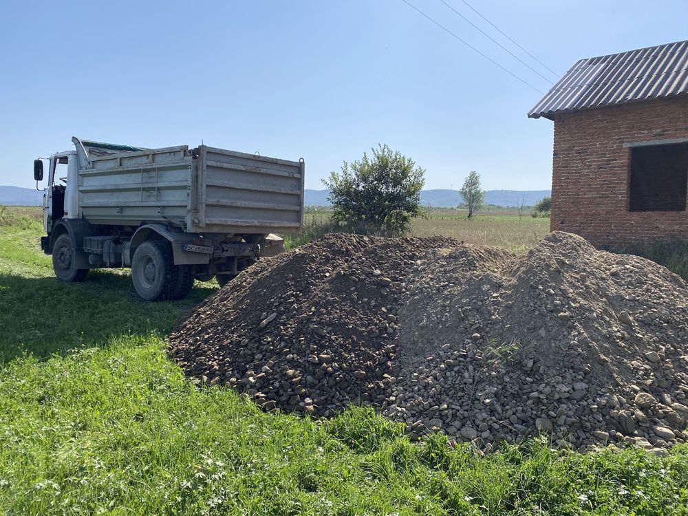 Пісок щебінь відсів шутер вапняк галька камінь бутовий гебіон каміня