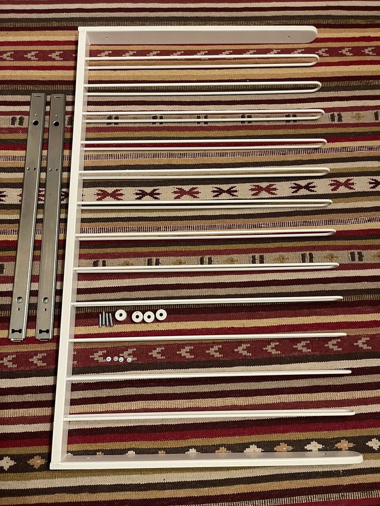 Wieszak na spodnie Ikea pax komplement biały