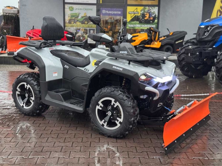 Quad Hisun Guardian 550L EPS + Pług Śnieżny + Kufer | Duże Koła | LED