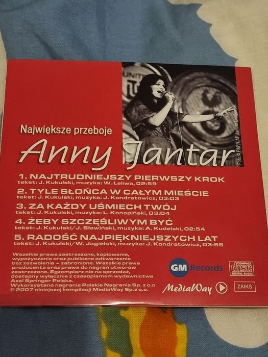 Płyta cd anna jantar muzyka