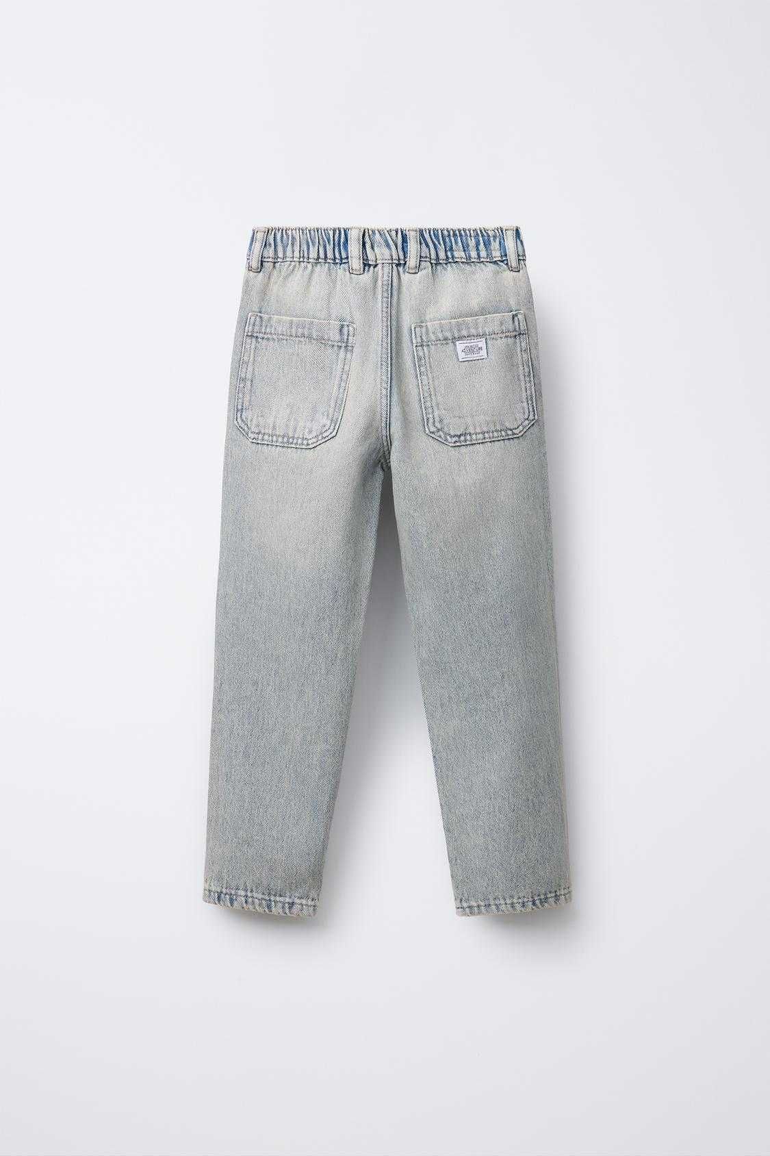 Прямі дитячі джинси бойфренди zara для хлопчика р. 164
