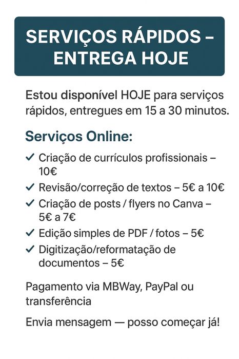 Serviços online