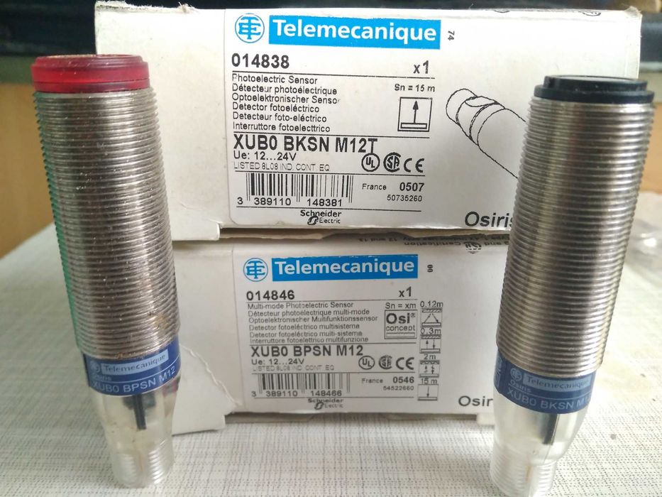 Фотодатчик XUB0BPSNM12 и XUB0BKSNM12T Telemecanique  Schneider 15м
