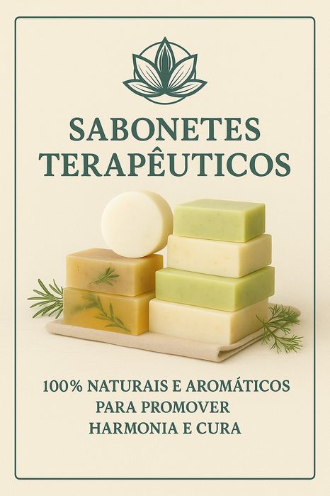 Sabonetes Terapêuticos 100% artesanais, para tido o tipo de fores