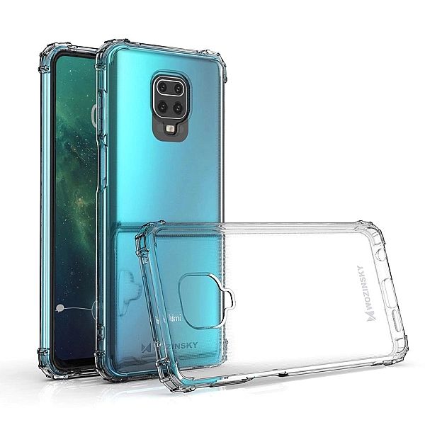 Pancerne etui Anti Shock + szkło do Xiaomi Redmi Note 9 Pro / Redmi No