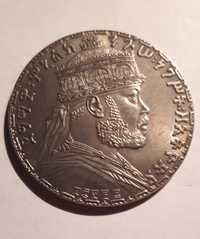 Replika monety ETIOPIA MENELIK II 1 BIRR 1895r