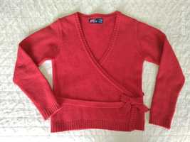 Casaco vermelho de lã, 7-8 anos, em muito bom estado