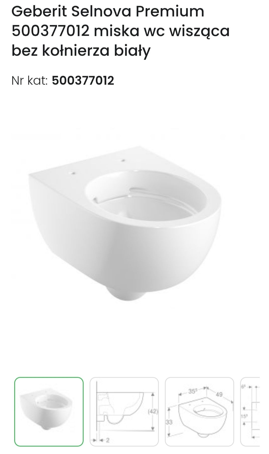 Geberit Selnova Rimfree Premium