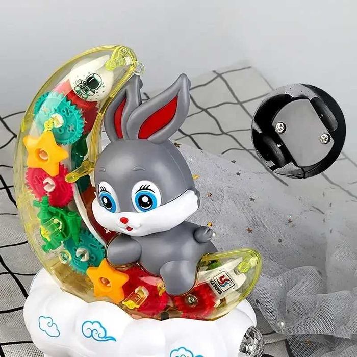 Дитячий музичний нічник «Зайка на Місяці» Moon Rabbit