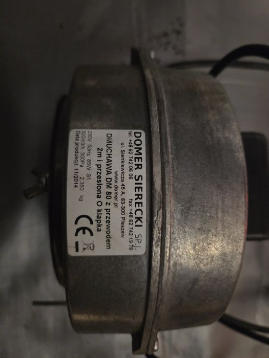 Dmuchawa do kotła z podajnikiem DM 80