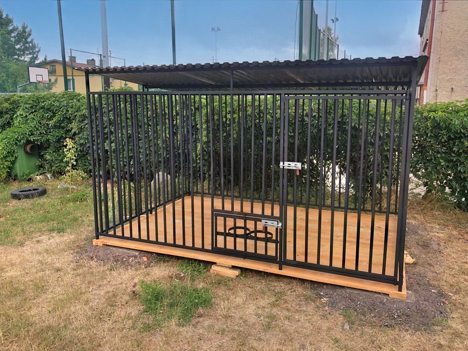 Stalowy Wytrzymały Kojec dla psa 3x2 Box Klatka Solidny 2x2 4x2 2x3