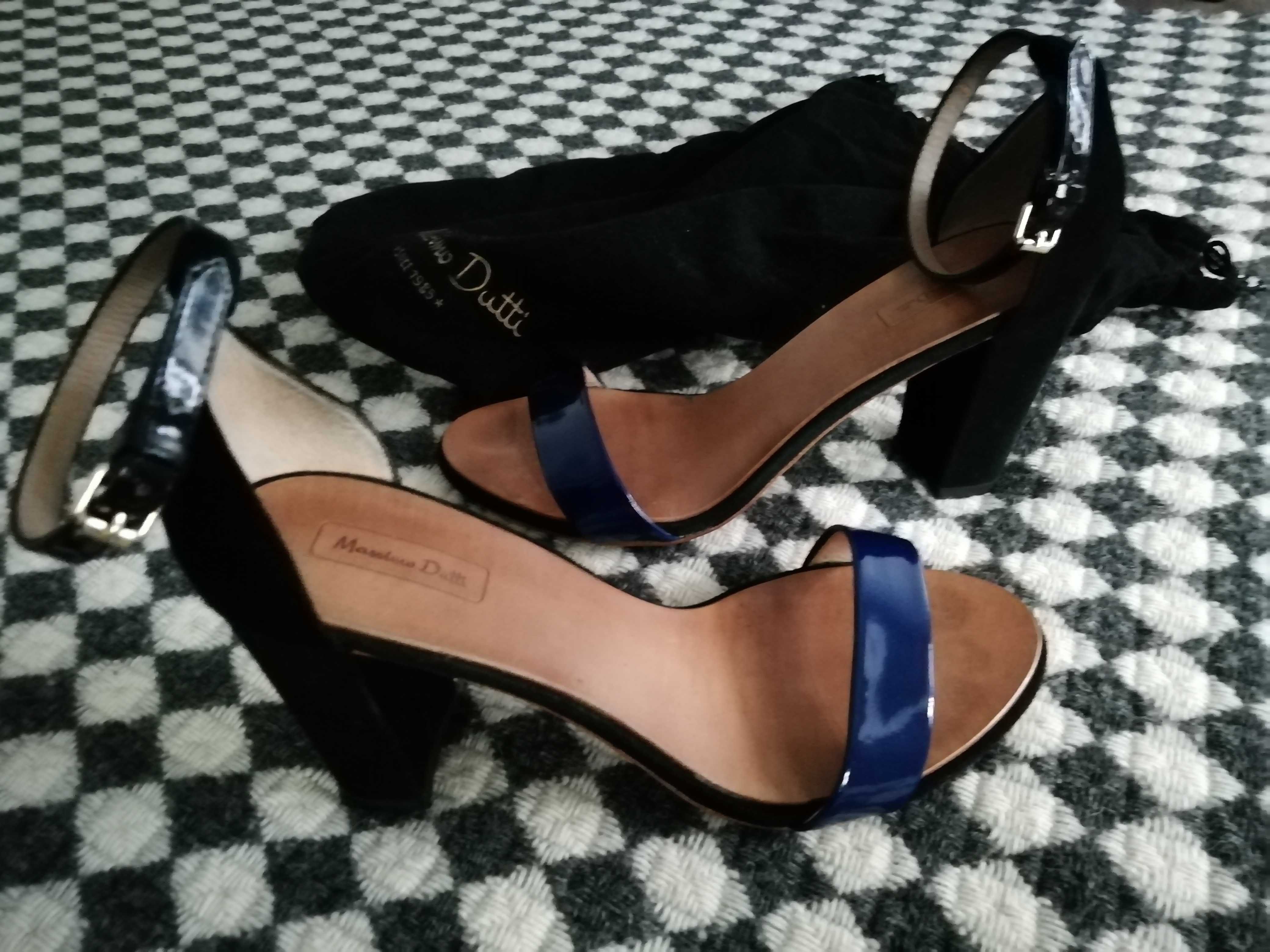 sandália MASSIMO DUTTI #tamanho 38 #preto/azul