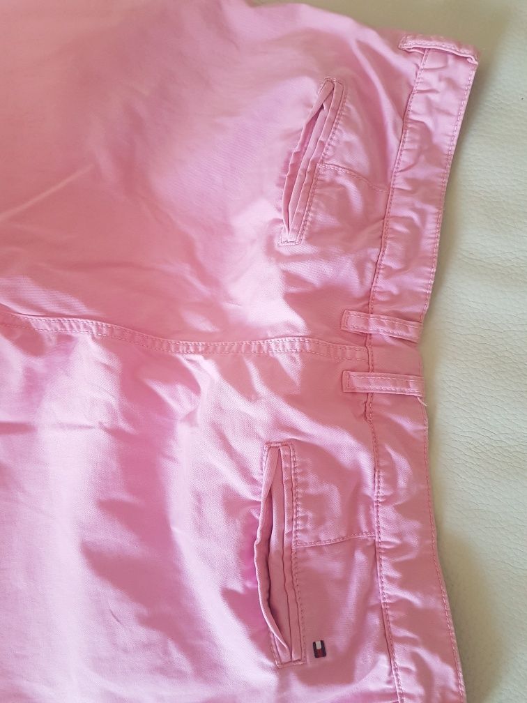Tommy Hilfiger spodnie różowe roz. 12   XL