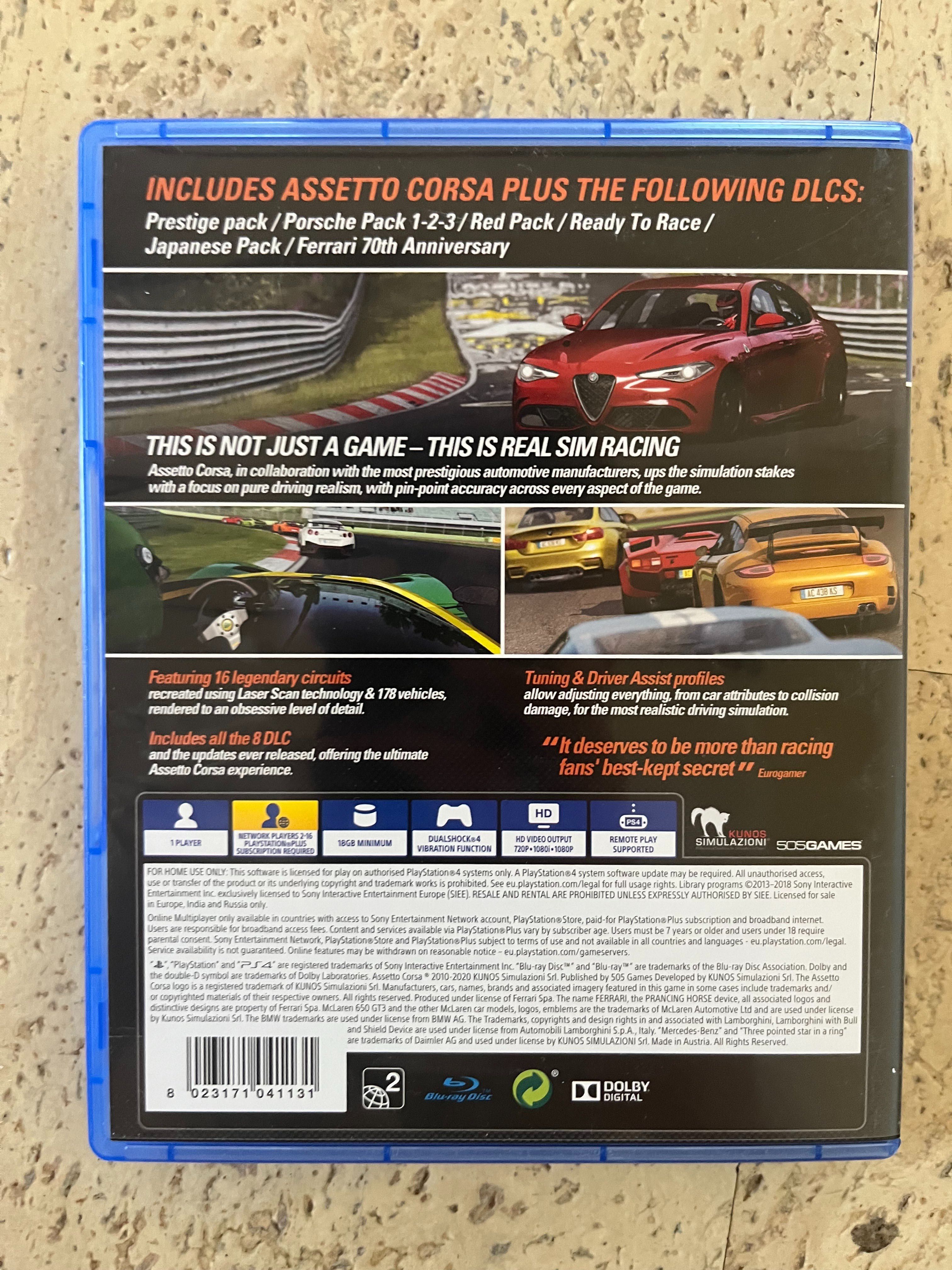 Płyta do gry Assetto Corsa Ultimate Edition na PS4