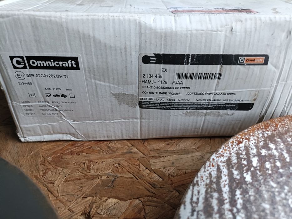 Tarcze hamulcowe przód 296mm Toyota Auris Prius Rav IV Mirai Lexus ES