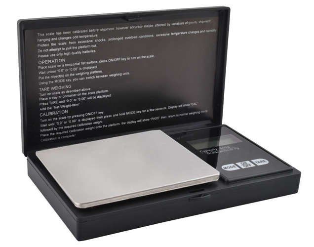 Waga kieszonkowa 500 x 0,1g z klapką