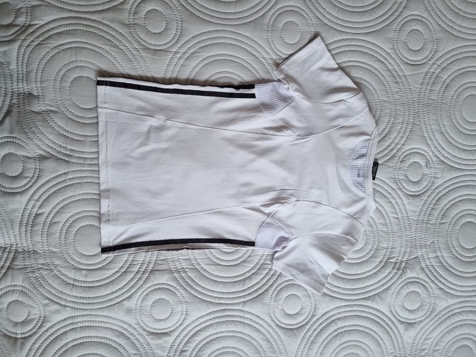Biała sportowa koszulka, bluzka, T-shirt Adidas, rozmiar S