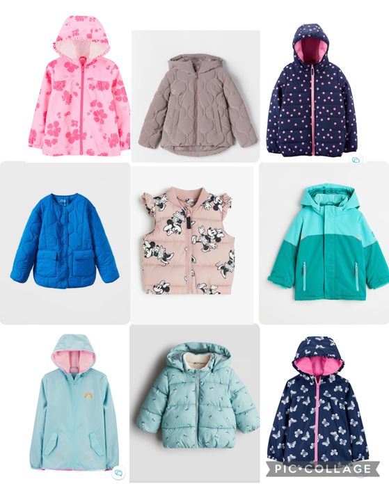 Куртка тепла  Жилетка Zara  Carters Mango H&M Жилетка вітровка  Zara