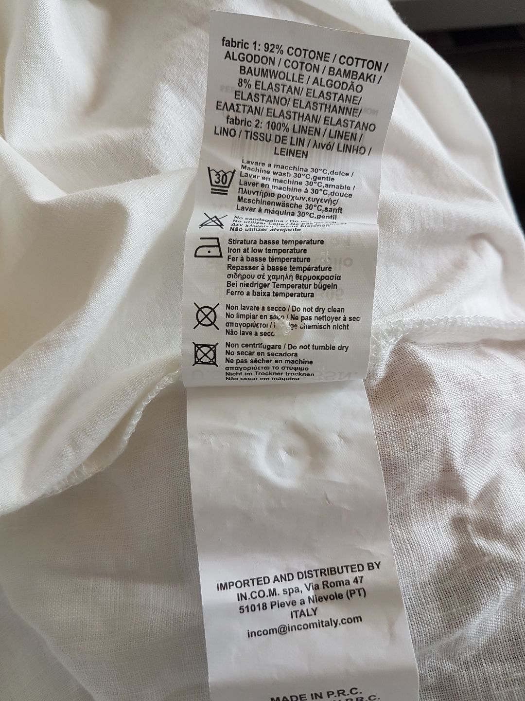 Koszulka polo jak nowa U.S. Polo ASSN. biała/ecru, r. L,