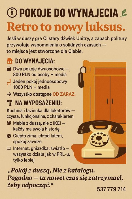 Pokoje do wynajęcia