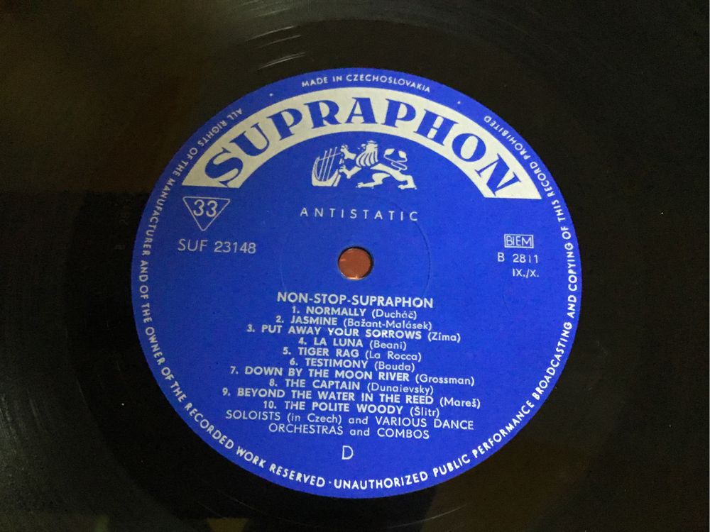 Non stop supraphon. Second supraphon album winyl