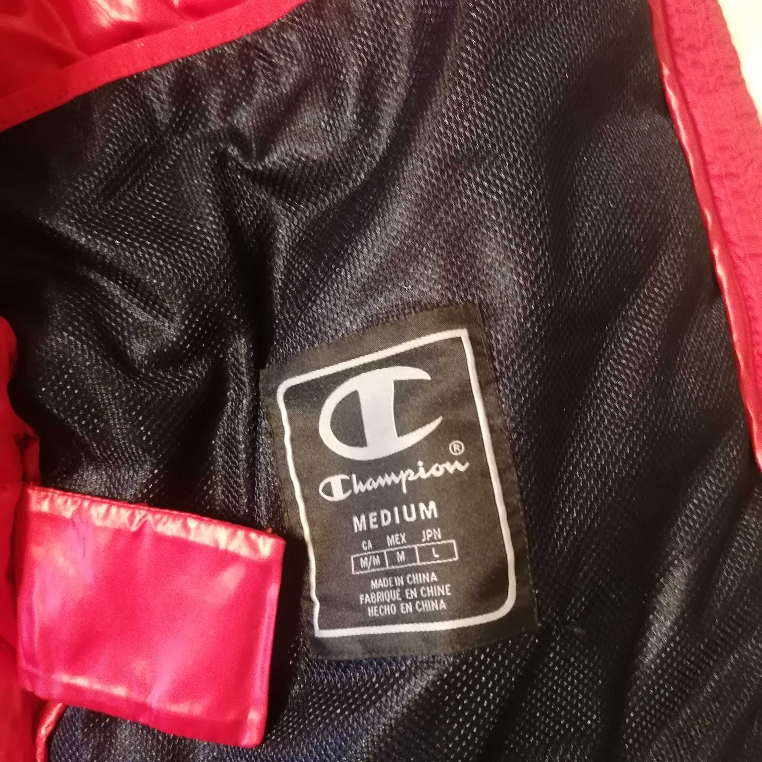 Kurtka Champion Legacy HOODED JACKET Czerwony