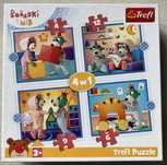 Puzzle TREFL Bobaski i Miś 4w1