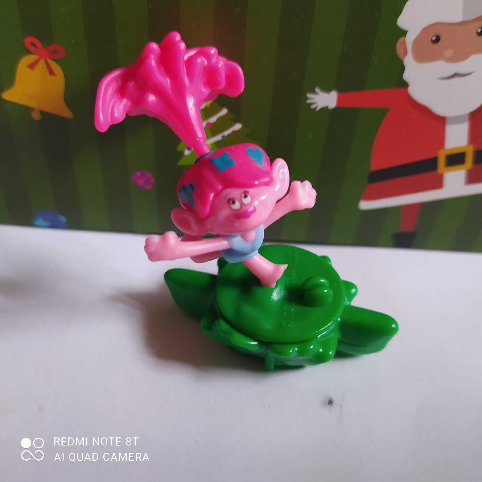 Игрушки из киндер джой коллекция троллей розочка цветан
