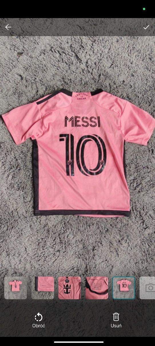 Koszulka Inter Miami Messi 10 – dla dzieci 8-9 lat