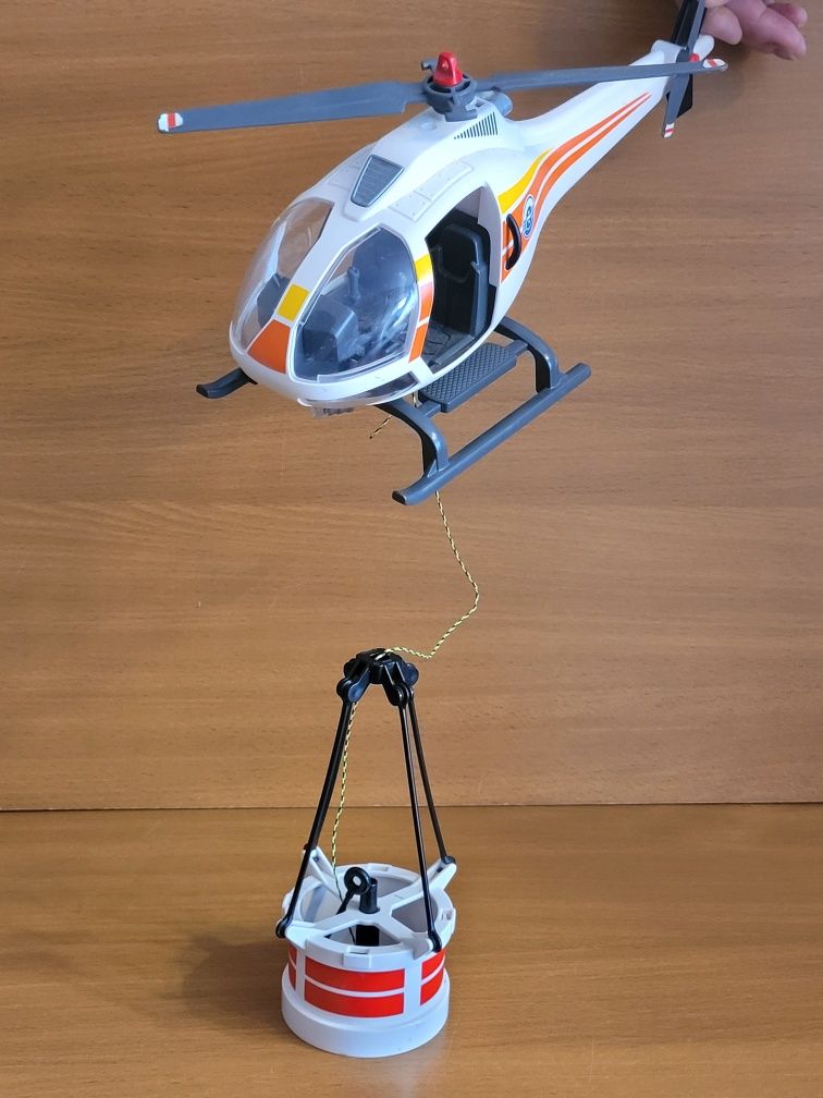 Klocki Playmobil Geobra helikopter karetka pogotowie ratunkowe, zabawk