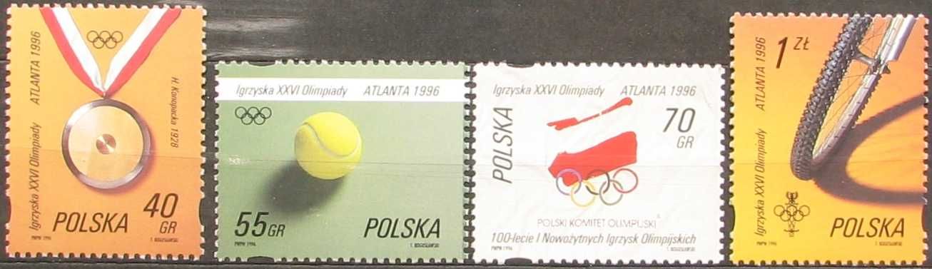 Znaczki polskie z roku 1996** całe serie 2