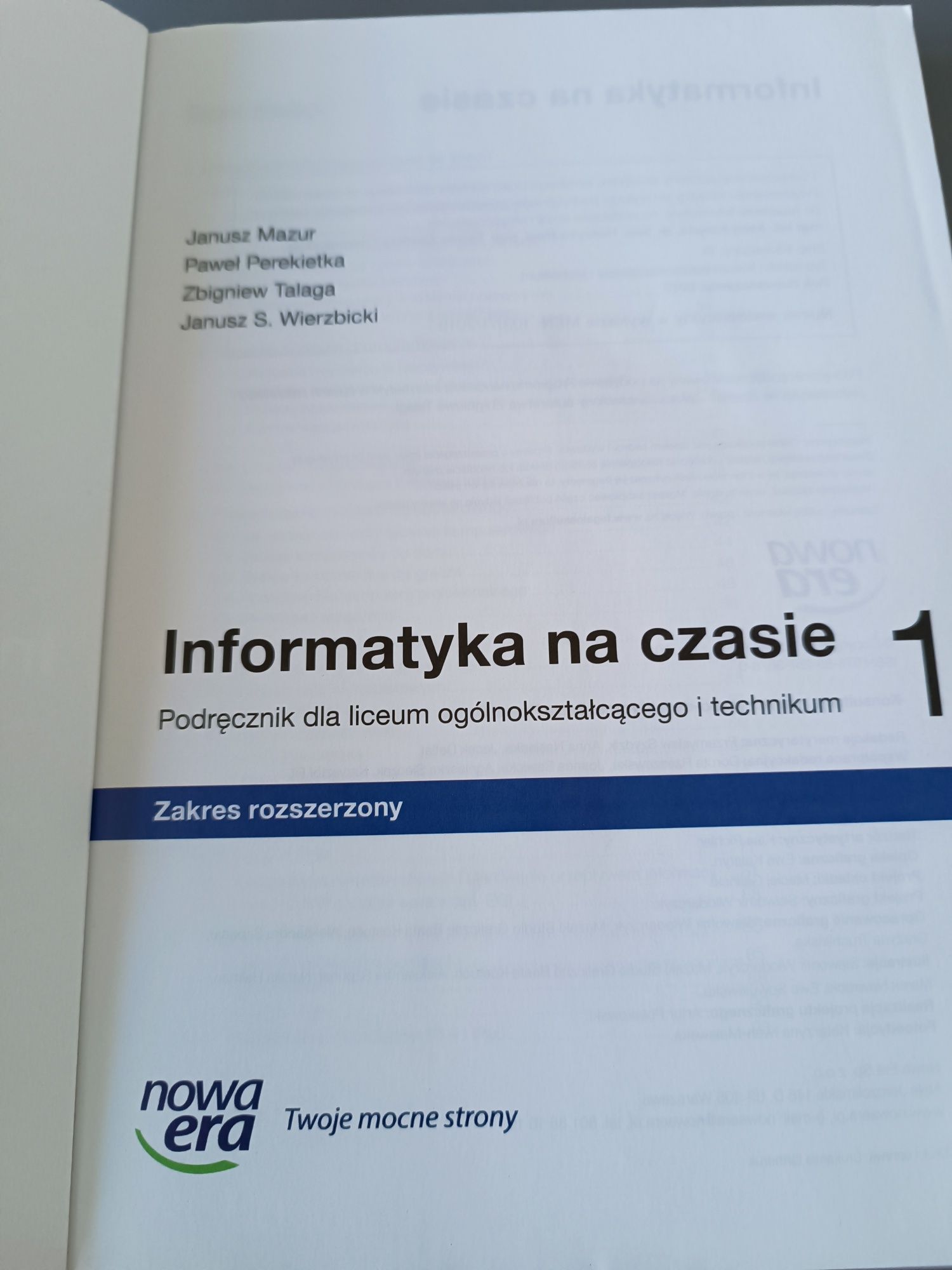 Informatyka na czasie 1 - zakres rozszerzony