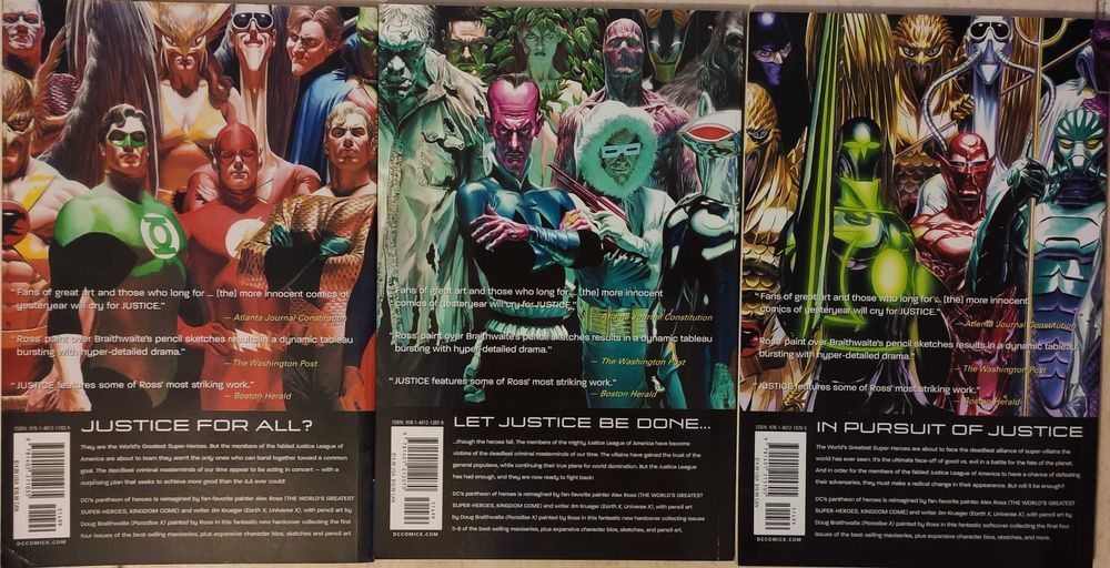 Vendo TPB - Justice, por Jim Krueger e Alex Ross. 3 Volumes