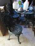 mesa de jardim e 6 cadeiras
