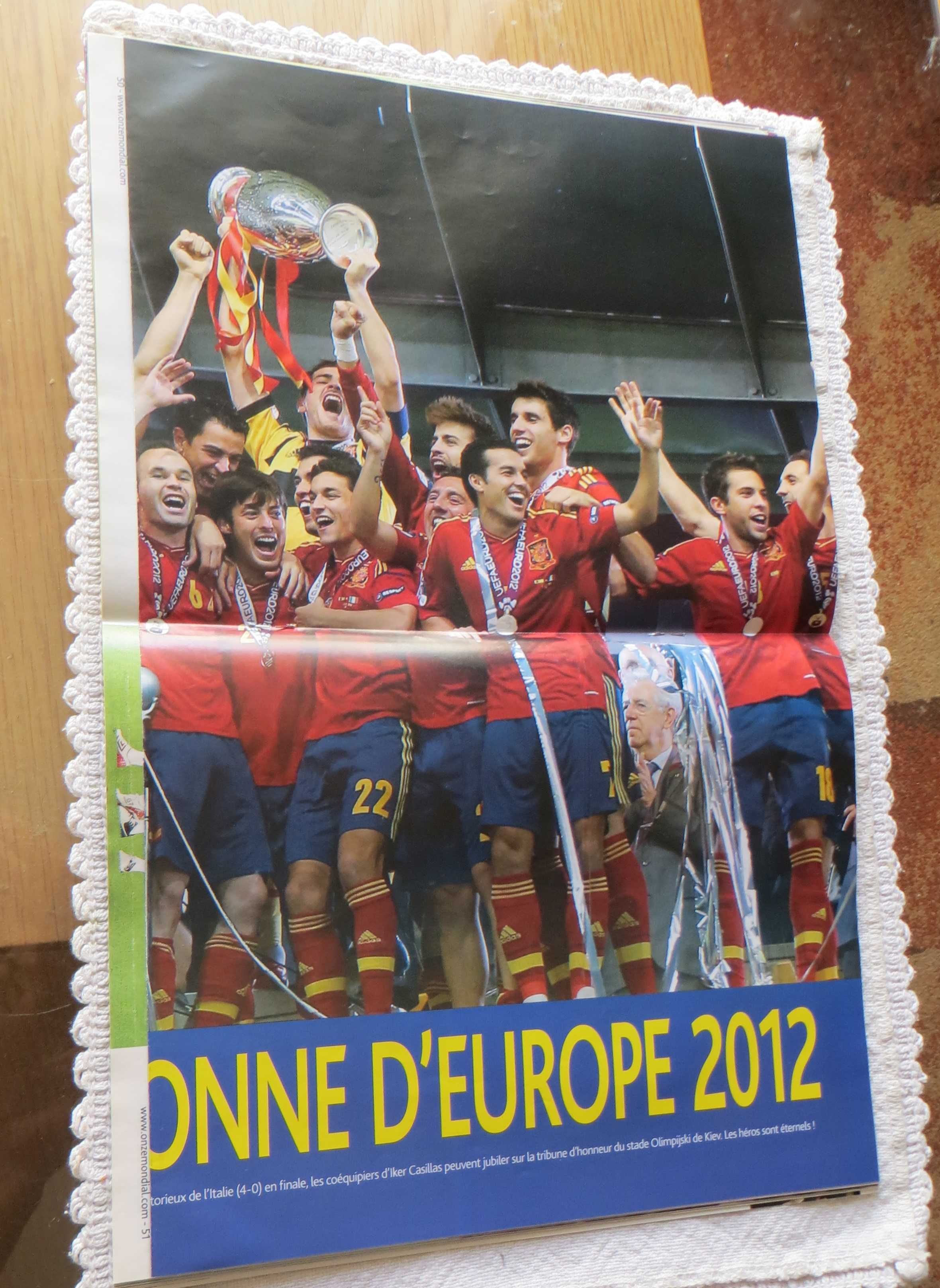 Revista Onze Mundial Especial Euro 2012  Poster Gigante equipa Espanha