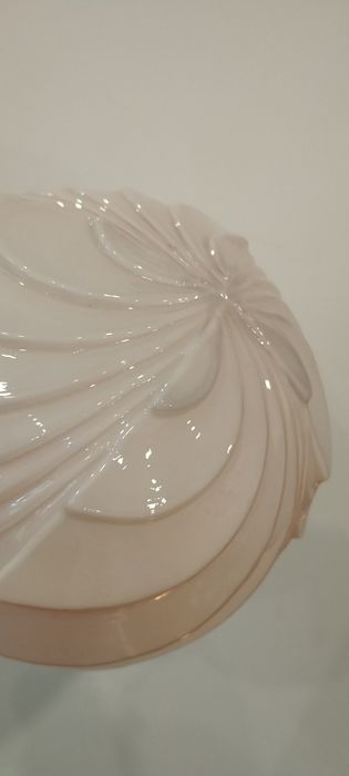 Conjunto vintage – Candeeiro de 5 braços + Globo anos 50 (rosa claro)