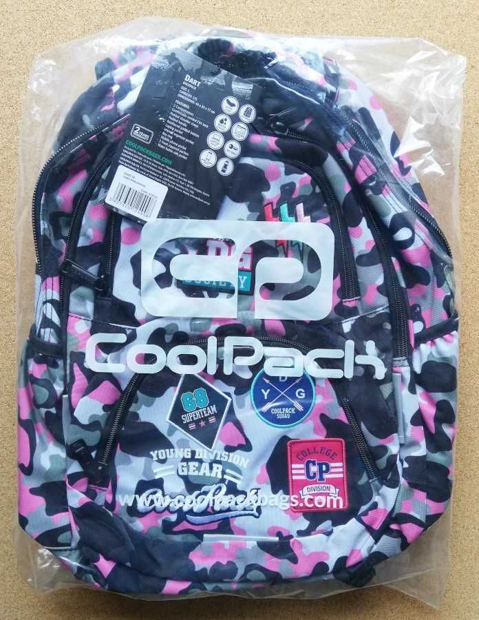 Plecak Szkolny Klasy 4-8 Pink Badges 27l Coolpack ~ NOWY