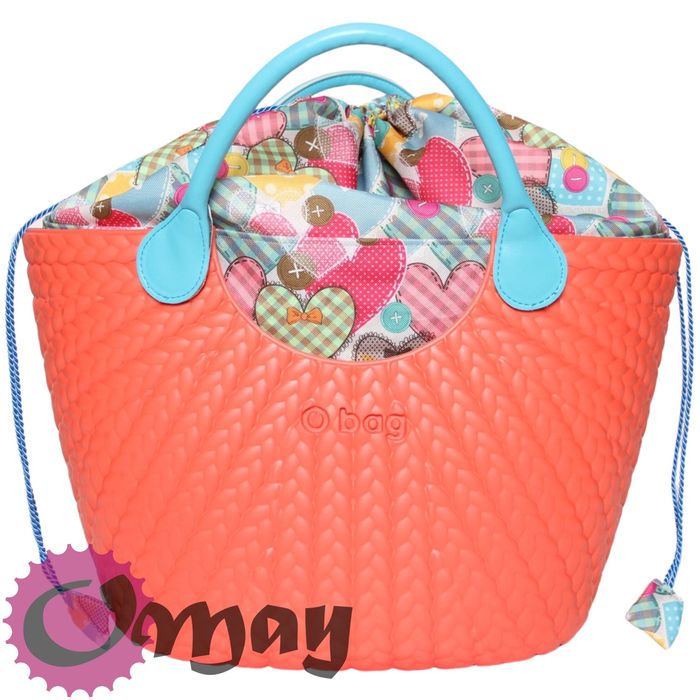 Niebieski organizer do OBAG SAND worek serca 2kieszenie komin VIP OMAY