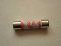 Bezpiecznik ceramiczny 6x25mm F 3A/250V angielskie wtyczki