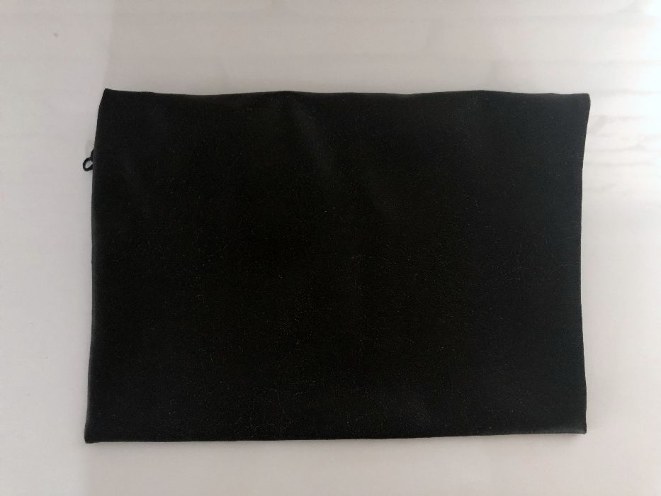 Handmade torba torebka kopertówka łańcuch czarna skajowa do ręki NOWA