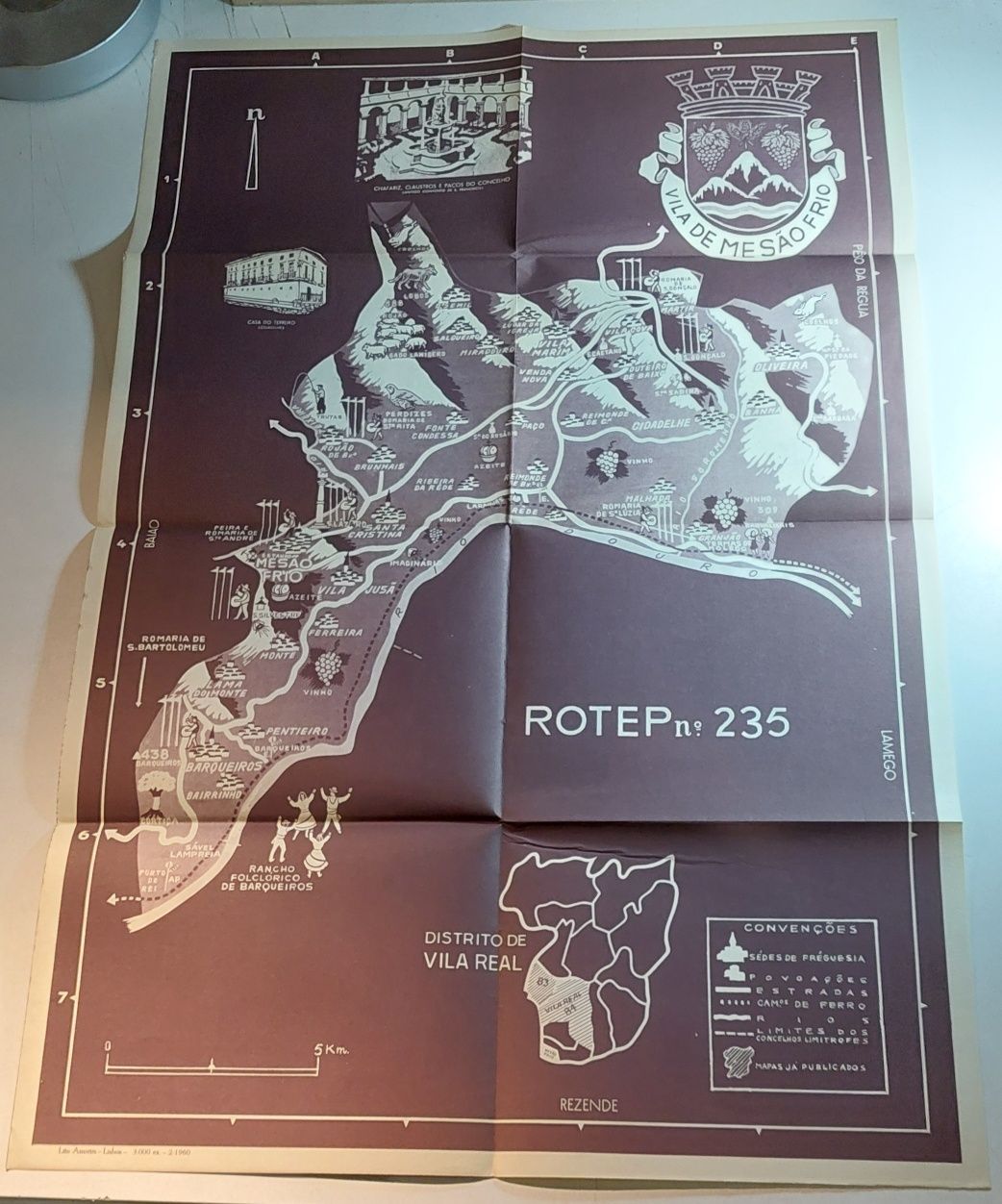 Mesão Frio - Roteiro ROTEP | Incluí Mapa Desdobrável