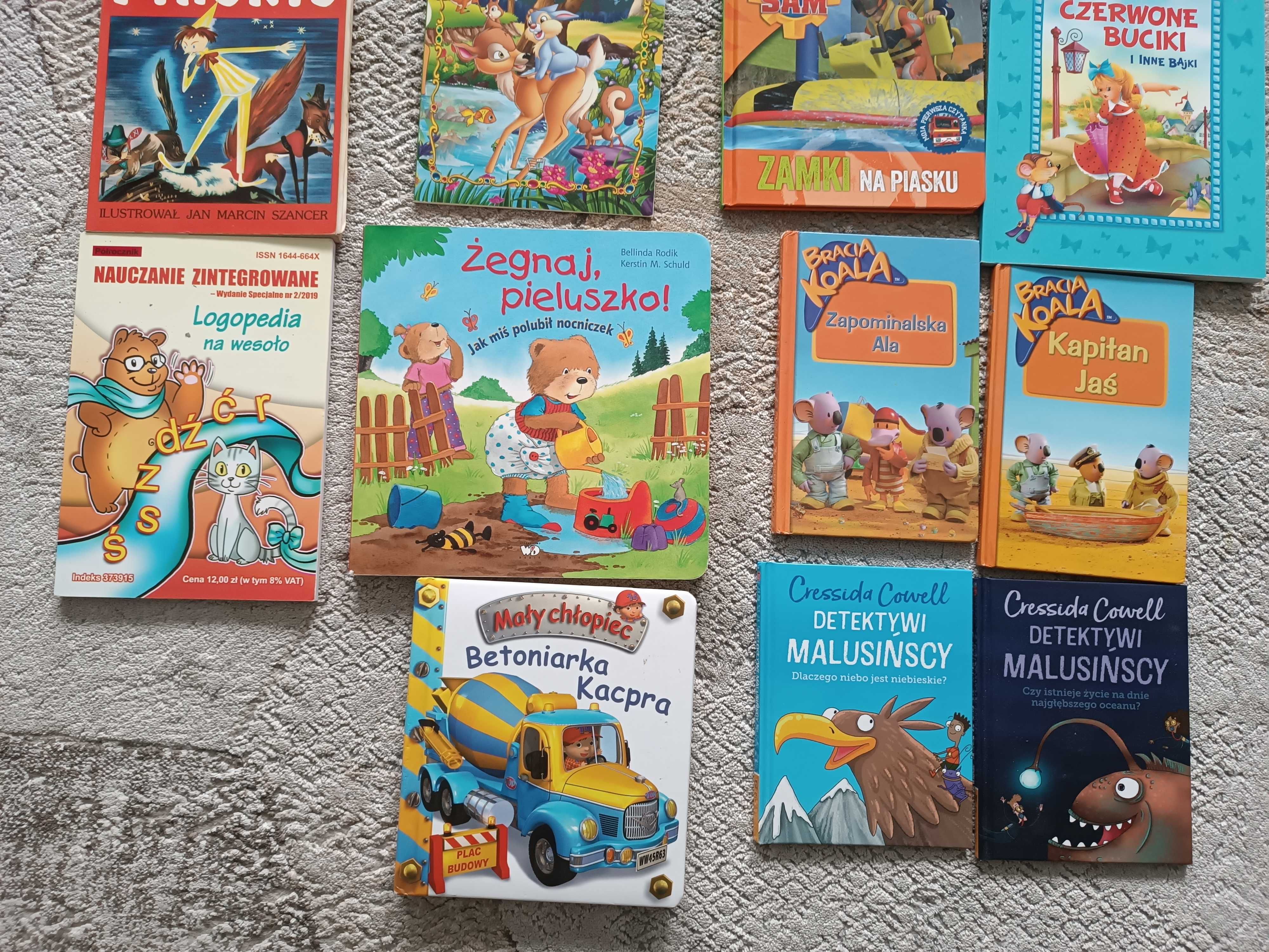 Książeczki dla dzieci bajki mały chłopiec strażabracia koala i inne